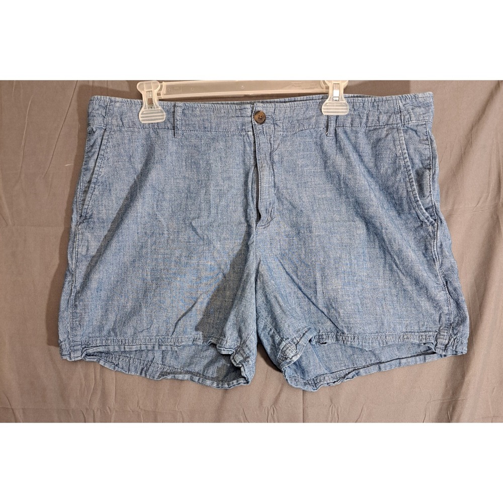 Gap Chino 5" Denim Shorts Women's Size 16 Blue